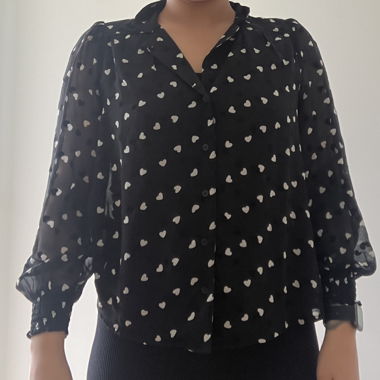 Herz Bluse