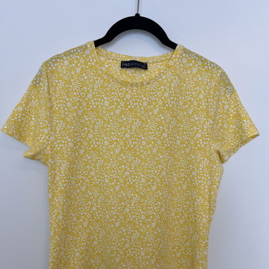 M&S Collection yellow floral T-shirt EU 40