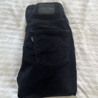 Jeans skinny neri Levi's 721 velvet