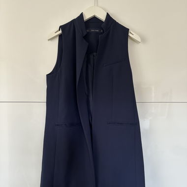 Gilet lang dunkelblau