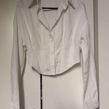 Chemise courte blanche
