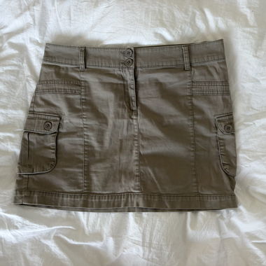 Gonna Mini Cargo color kaki
