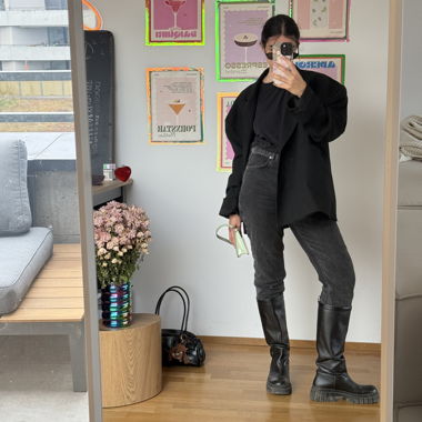 Schwarzer Denim