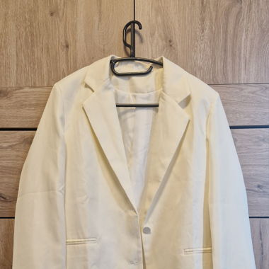 Blazer d'été blanc cassé élégant