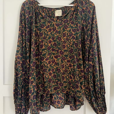 Blusa floreale in seta SISSEL edelbo