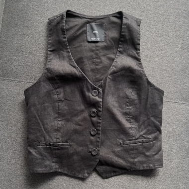 Mango Black Vest