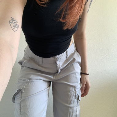 Comfy blue cargo pants 