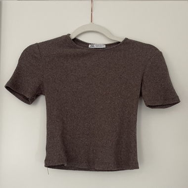 Crop Top braun