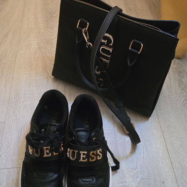 Guess sneakers and tote bag set