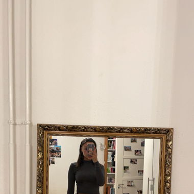 dark blue top