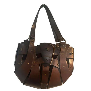 Brown leather bag 
