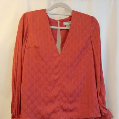Blouse romantique couleur terre de sienne 