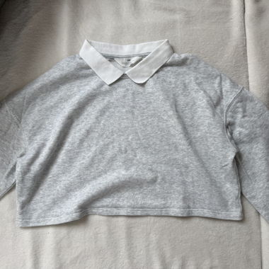  Sweatshirt mit Kragen
