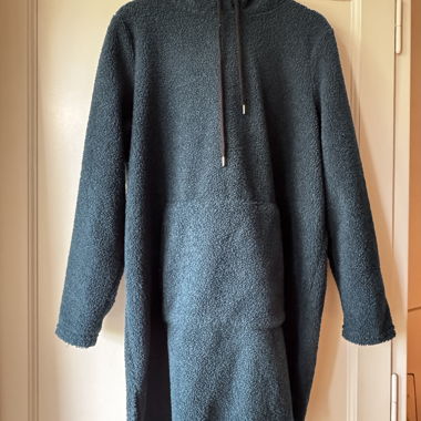 Felpa Teddy lunga oversize