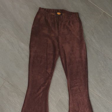Velvet flaired pants