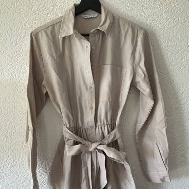 Robe chemise crème 