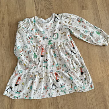 Weihnachtskleid Mädchen, Grösse 122