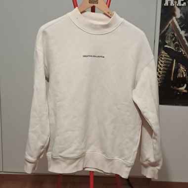 Felpa crema H&M Relaxed Fit