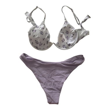 Set bikini con motivo floreale