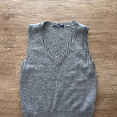 Gilet en tricot gris