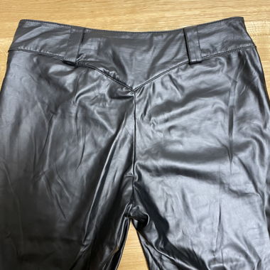 Black Killstar faux leather trousers