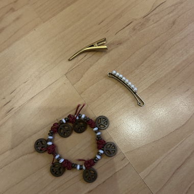 Set de barrettes Boho & Bracelet Hippie