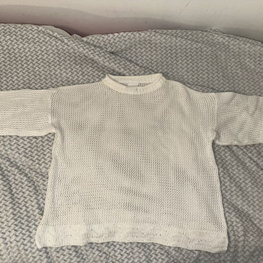 Pull en maille – crème blanc – taille M