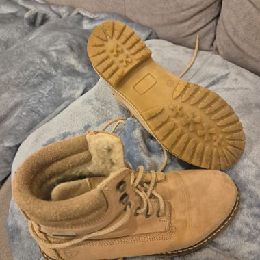 Stivali in pelle beige