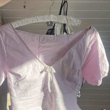 Rosa-Top mit Spitze (selbstgenäht)