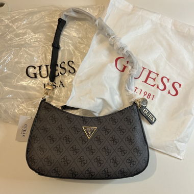 Guess Handtasche NOELLE TOP ZIP Shoulder Bag coal