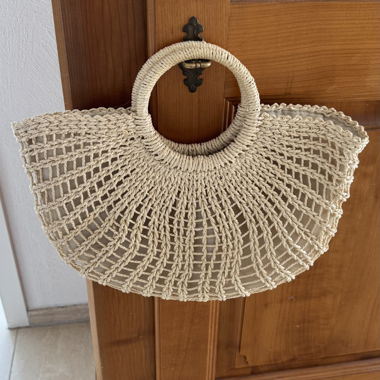 Borsa a mano intrecciata