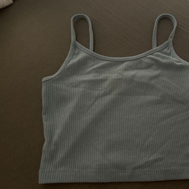 Babyblaues Spaghettiträger Top