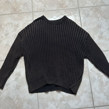 Maglione in maglia ZARA nero