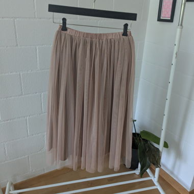 Pleated Midi Skirt