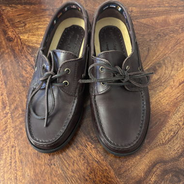 Boat shoes genuine leather