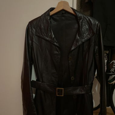 Veste vrai cuire vintage 