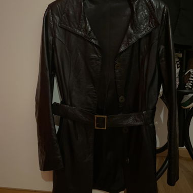 Veste vrai cuire vintage 
