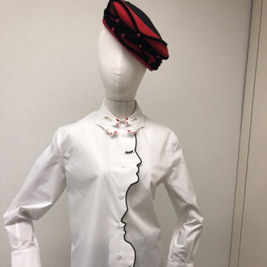 White DALÍ like blouse