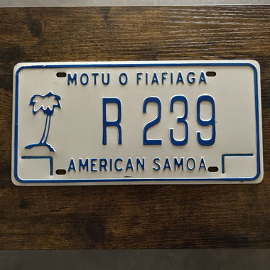 U.S. Autoschild, American Samoa R 239
