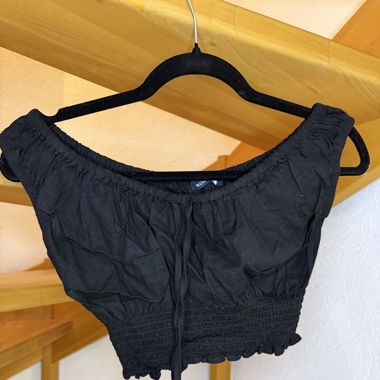 CROP TOP NOIR