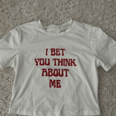 Cropped T‑shirt with Print