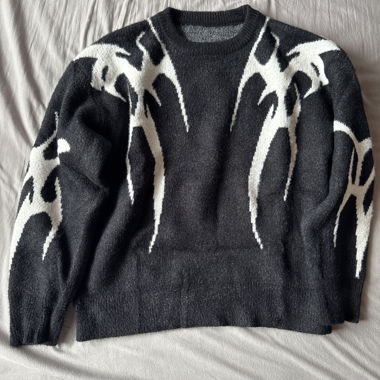 Maglione in maglia nero