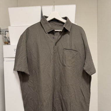 Ermenegildo Zegna Polo Shirt XXL Grau/Grun (Neu)