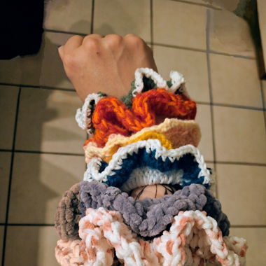 Scrunchie Chouchou handmade crochet
