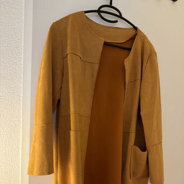 Jacke in Wildlederoptik
