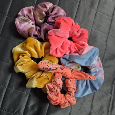 5er Set Scrunchies