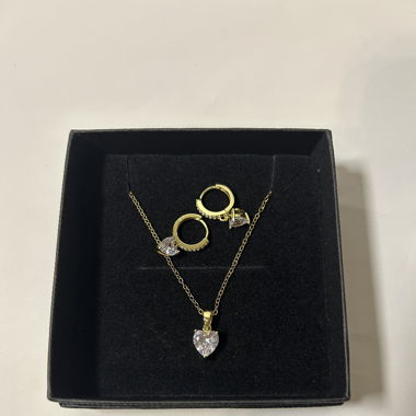 Schmuck Set Herz gold