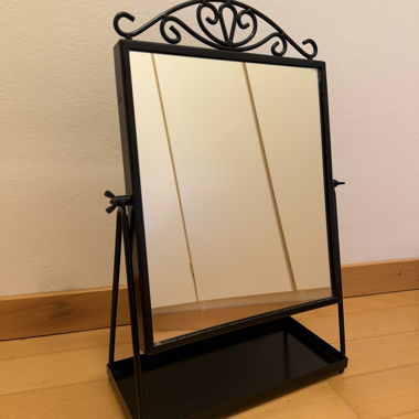Specchio da tavolo nero