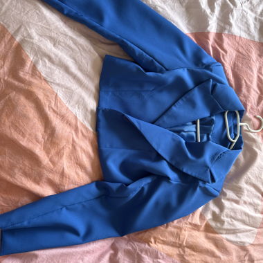 Veste courte bleue