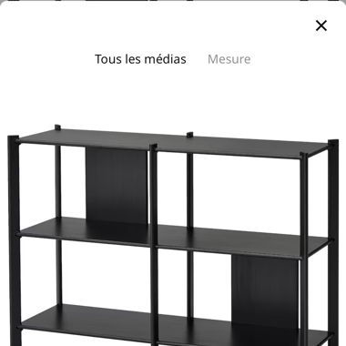 Régal / étagère noire 